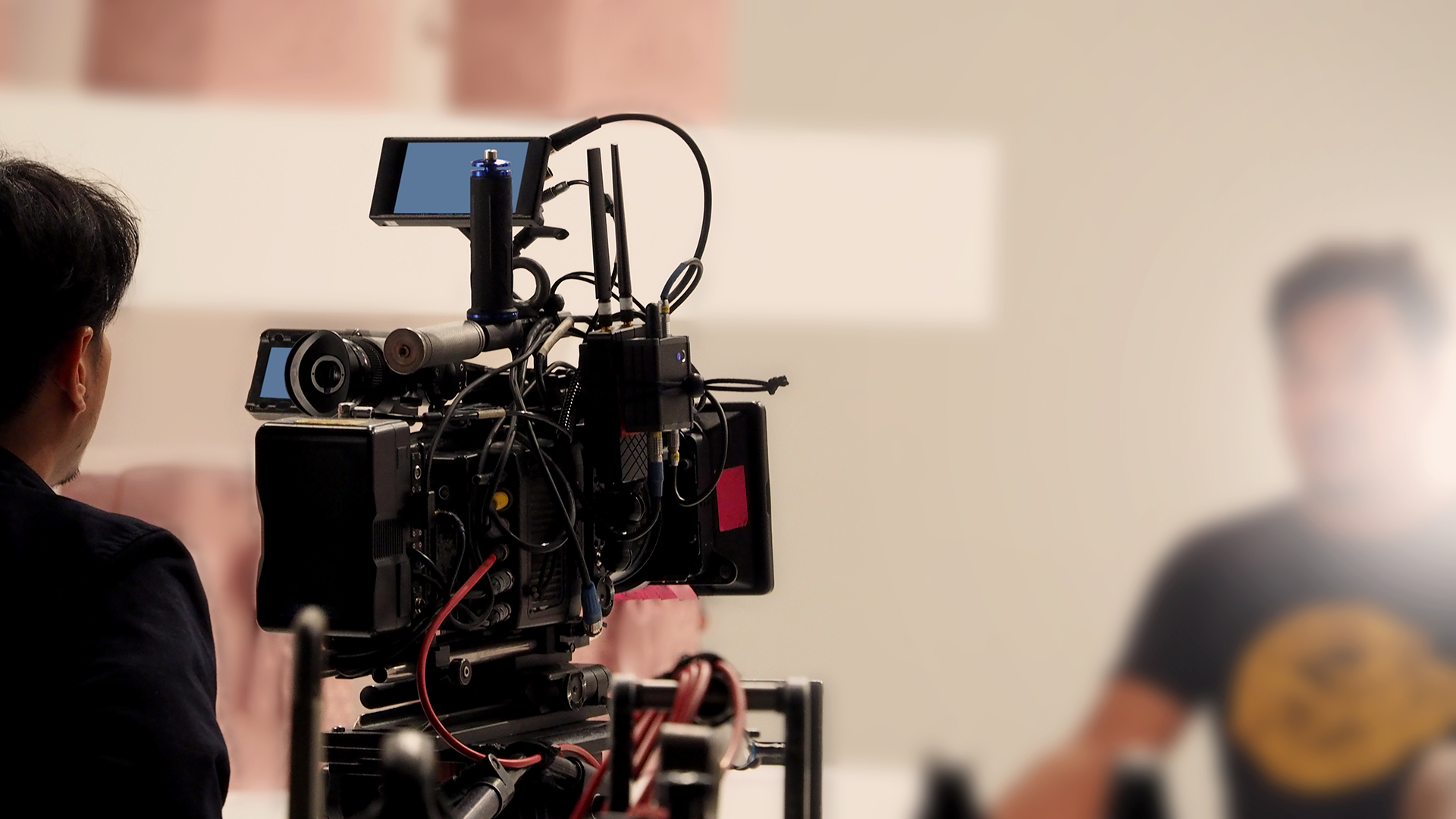 On set shoot